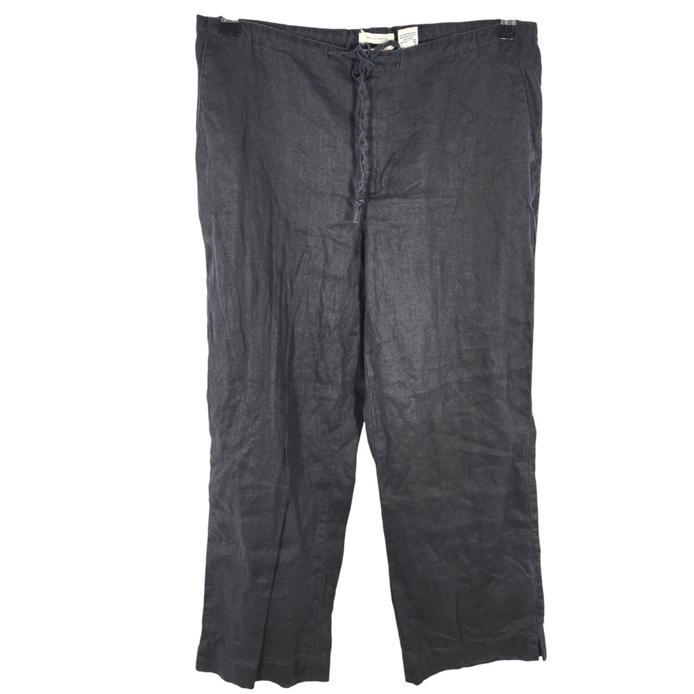 Old Navy Black 100% Linen Pants